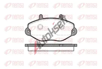 REMSA Sada brzdových destiček RMS 0392.00, 0392.00 REMSA Sada brzdových destiček RMS 0392.00, 0392.00