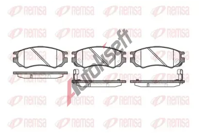 REMSA Sada brzdovch destiek RMS 0395.02, 0395.02