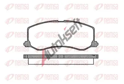 REMSA Sada brzdovch destiek - kotouov brzda RMS 0410.00, RE 0410.00