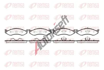 REMSA Sada brzdovch destiek RMS 0467.20, 0467.20