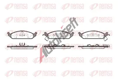 REMSA Sada brzdovch destiek - kotouov brzda RMS 0570.02, RE 0570.02