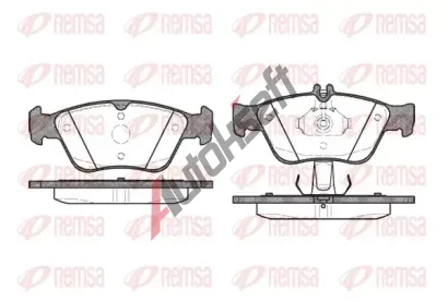 REMSA Sada brzdových destiček RMS 0586.10, 0586.10 REMSA Sada brzdových destiček RMS 0586.10, 0586.10