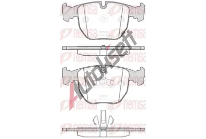 REMSA Sada brzdov�ch desti�ek RMS 0596.20, 0596.20