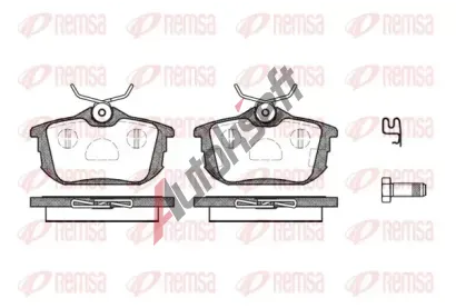 REMSA Sada brzdovch destiek RMS 0605.02, 0605.02