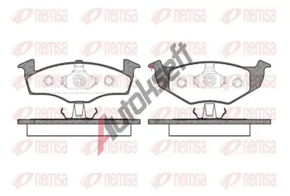 REMSA Sada brzdov�ch desti�ek RMS 0609.00, 0609.00