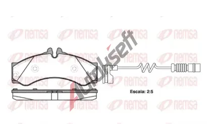 REMSA Sada brzdovch destiek - kotouov brzda RMS 0614.12, RE 0614.12