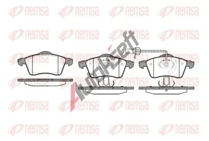 REMSA Sada brzdových destiček RMS 0618.01, 0618.01 REMSA Sada brzdových destiček RMS 0618.01, 0618.01