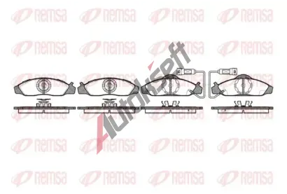 REMSA Sada brzdovch destiek RMS 0624.02, 0624.02