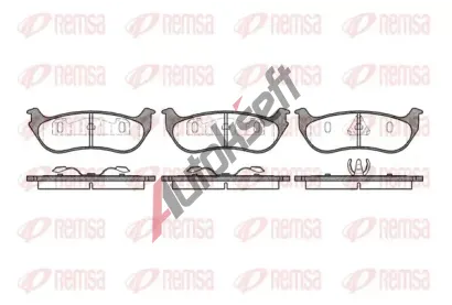 REMSA Sada brzdovch destiek RMS 0628.75, 0628.75
