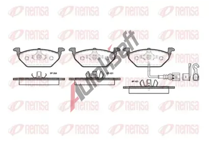 REMSA Sada brzdových destiček RMS 0633.21, 0633.21  REMSA Sada brzdových destiček RMS 0633.21, 0633.21