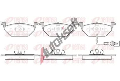 REMSA Sada brzdových destiček RMS 0633.41, 0633.41  REMSA Sada brzdových destiček RMS 0633.41, 0633.41