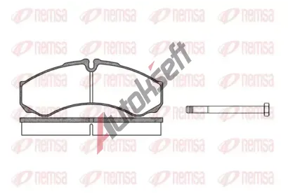 REMSA Sada brzdových destiček RMS 0651.00, 0651.00 REMSA Sada brzdových destiček RMS 0651.00, 0651.00