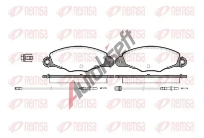 REMSA Sada brzdovch destiek RMS 0659.04, 0659.04