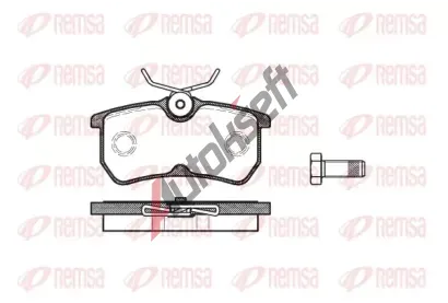REMSA Sada brzdových destiček RMS 0693.00, 0693.00 REMSA Sada brzdových destiček RMS 0693.00, 0693.00