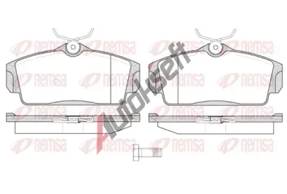 REMSA Sada brzdovch destiek RMS 0704.10, 0704.10