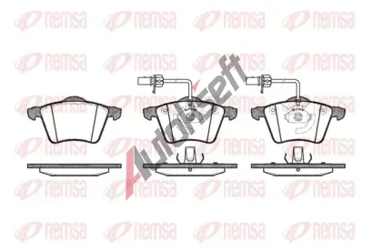 REMSA Sada brzdových destiček RMS 0721.02, 0721.02  REMSA Sada brzdových destiček RMS 0721.02, 0721.02