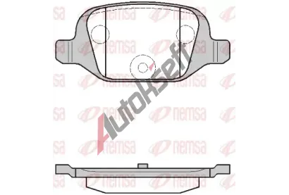 REMSA Sada brzdovch destiek RMS 0727.00, 0727.00