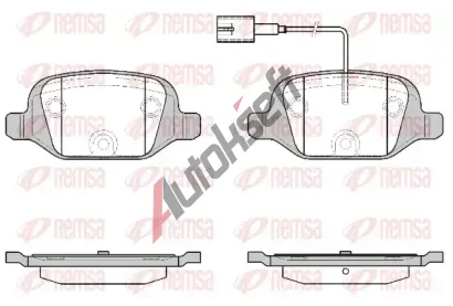 REMSA Sada brzdovch destiek RMS 0727.12, 0727.12