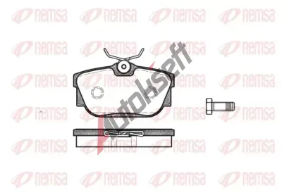 REMSA Sada brzdových destiček RMS 0767.00, 0767.00 REMSA Sada brzdových destiček RMS 0767.00, 0767.00