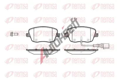 REMSA Sada brzdovch destiek RMS 0775.01, 0775.01