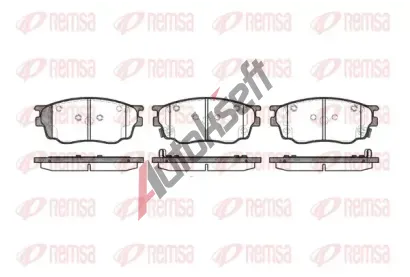 REMSA Sada brzdovch destiek - kotouov brzda RMS 0800.22, RE 0800.22