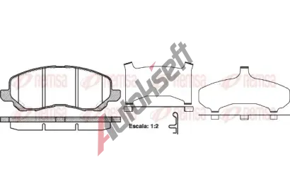 REMSA Sada brzdovch destiek - kotouov brzda RMS 0804.31, RE 0804.31