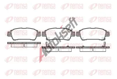 REMSA Sada brzdovch destiek RMS 0820.02, 0820.02