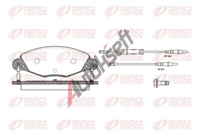 REMSA Sada brzdovch destiek RMS 0827.04, 0827.04