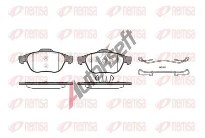 REMSA Sada brzdovch destiek RMS 0843.00, 0843.00