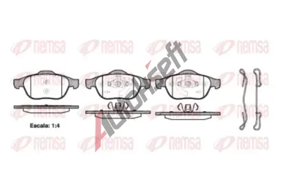 REMSA Sada brzdovch destiek RMS 0843.20, 0843.20