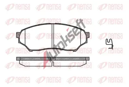 REMSA Sada brzdových destiček RMS 0845.01, 0845.01 REMSA Sada brzdových destiček RMS 0845.01, 0845.01