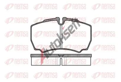 REMSA Sada brzdových destiček RMS 0849.00, 0849.00 REMSA Sada brzdových destiček RMS 0849.00, 0849.00