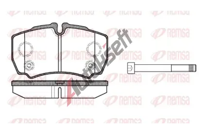 REMSA Sada brzdovch destiek - kotouov brzda RMS 0849.10, RE 0849.10