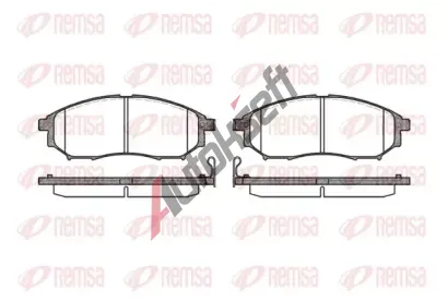 REMSA Sada brzdovch destiek - kotouov brzda RMS 0852.14, RE 0852.14