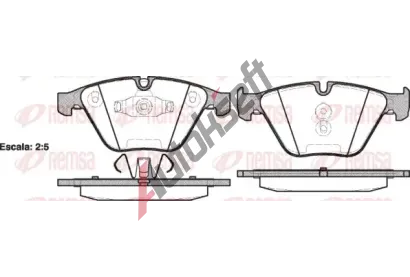 REMSA Sada brzdovch destiek - kotouov brzda RMS 0857.10, RE 0857.10