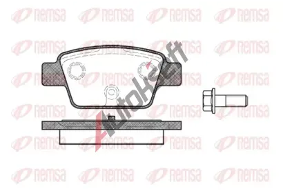 REMSA Sada brzdových destiček RMS 0861.00, 0861.00 REMSA Sada brzdových destiček RMS 0861.00, 0861.00