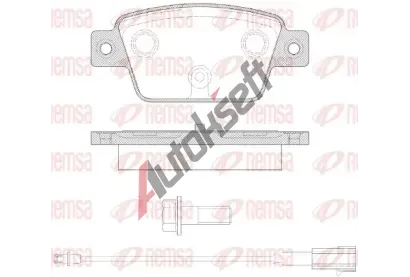 REMSA Sada brzdových destiček RMS 0861.12, 0861.12 REMSA Sada brzdových destiček RMS 0861.12, 0861.12