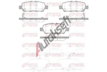 REMSA Sada brzdových destiček RMS 0876.02, 0876.02 REMSA Sada brzdových destiček RMS 0876.02, 0876.02