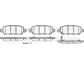REMSA Sada brzdovch destiek - kotouov brzda ‐ RMS 0876.21