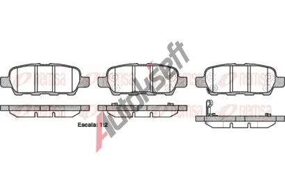 REMSA Sada brzdovch destiek - kotouov brzda RMS 0876.21, RE 0876.21
