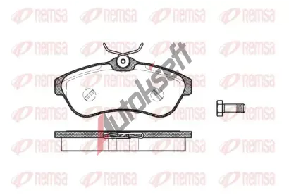 REMSA Sada brzdových destiček RMS 0880.00, 0880.00 REMSA Sada brzdových destiček RMS 0880.00, 0880.00