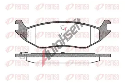 REMSA Sada brzdových destiček RMS 0885.04, 0885.04 REMSA Sada brzdových destiček RMS 0885.04, 0885.04