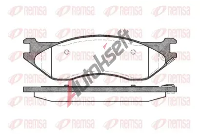 REMSA Sada brzdových destiček RMS 0887.04, 0887.04 REMSA Sada brzdových destiček RMS 0887.04, 0887.04