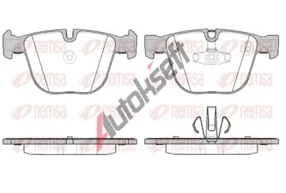 REMSA Sada brzdových destiček RMS 0892.20, 0892.20 REMSA Sada brzdových destiček RMS 0892.20, 0892.20