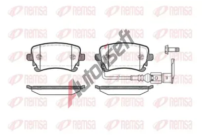 REMSA Sada brzdových destiček RMS 0897.11, 0897.11  REMSA Sada brzdových destiček RMS 0897.11, 0897.11