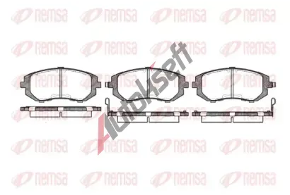 REMSA Sada brzdových destiček RMS 0951.02, 0951.02 REMSA Sada brzdových destiček RMS 0951.02, 0951.02
