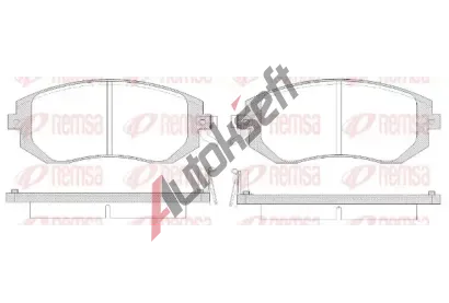 REMSA Sada brzdových destiček RMS 0951.14, 0951.14 REMSA Sada brzdových destiček RMS 0951.14, 0951.14