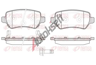 REMSA Sada brzdovch destiek RMS 0957.22, 0957.22