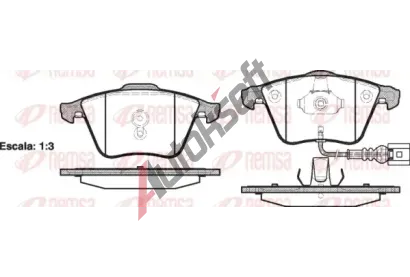 REMSA Sada brzdových destiček RMS 0964.41, 0964.41 REMSA Sada brzdových destiček RMS 0964.41, 0964.41