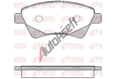 REMSA Sada brzdových destiček RMS 0976.20, 0976.20 REMSA Sada brzdových destiček RMS 0976.20, 0976.20